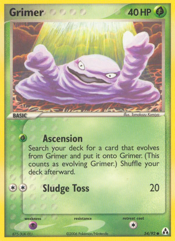 Grimer (54/92) [EX: Legend Maker] | Cracking-Singles