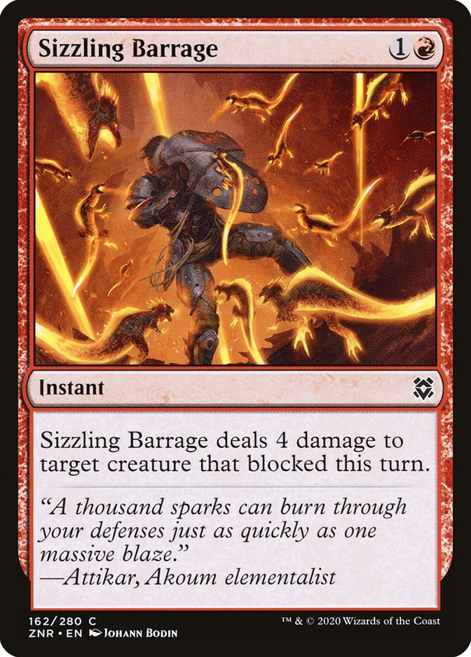 Sizzling Barrage [Zendikar Rising] | Cracking-Singles