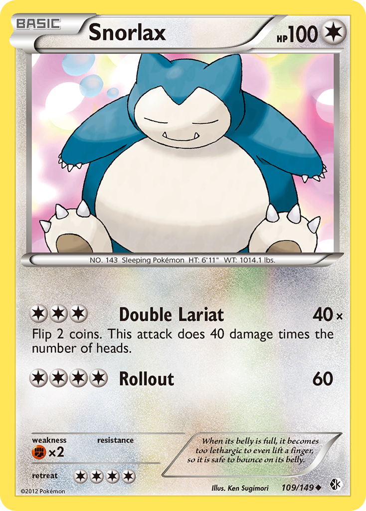 Snorlax (109/149) [Black & White: Boundaries Crossed] | Cracking-Singles