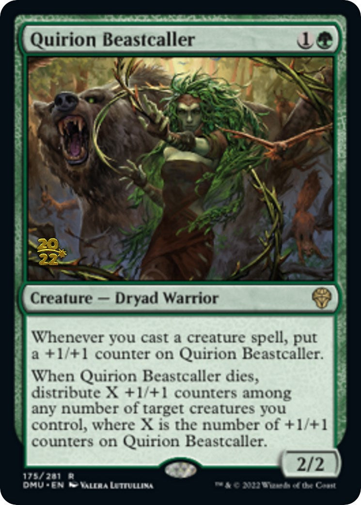 Quirion Beastcaller [Dominaria United Prerelease Promos] | Cracking-Singles