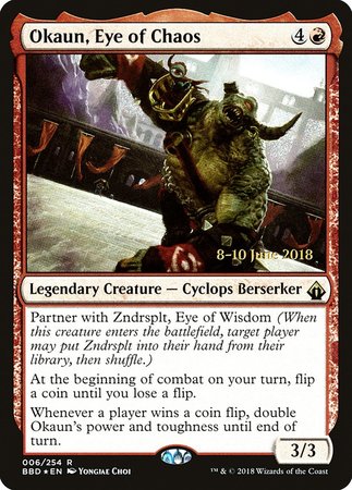 Okaun, Eye of Chaos [Battlebond Promos] | Cracking-Singles