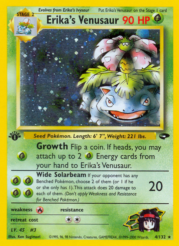 Erika's Venusaur (4/132) [Gym Challenge 1st Edition] | Cracking-Singles