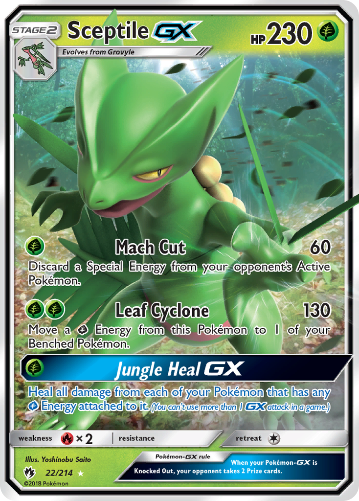 Sceptile GX (22/214) [Sun & Moon: Lost Thunder] | Cracking-Singles