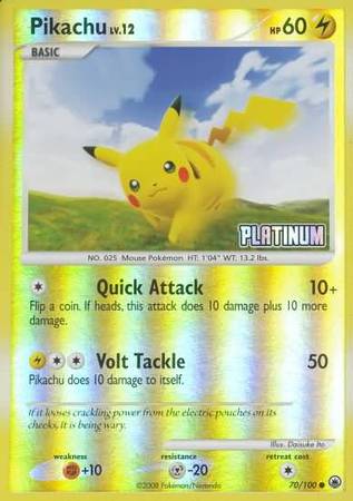 Pikachu (70/100) [Burger King Promos: 2009 Collection] | Cracking-Singles