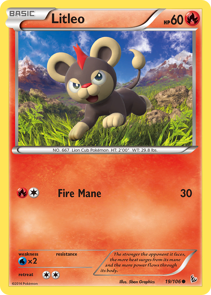 Litleo (19/106) [XY: Flashfire] | Cracking-Singles