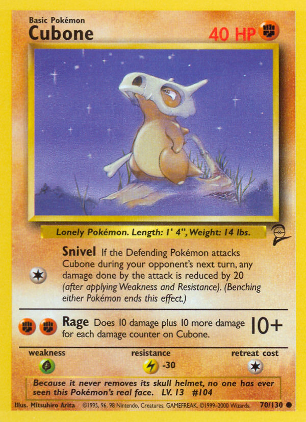 Cubone (70/130) [Base Set 2] | Cracking-Singles