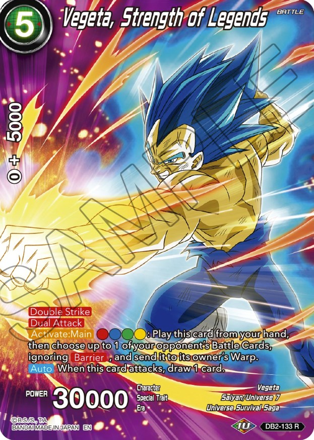 Vegeta, Strength of Legends (DB2-133) [Theme Selection: History of Vegeta] | Cracking-Singles