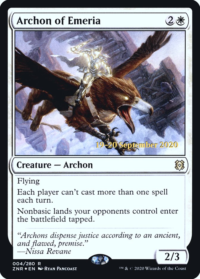 Archon of Emeria  [Zendikar Rising Prerelease Promos] | Cracking-Singles