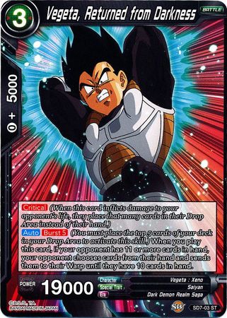 Vegeta, Returned from Darkness (Starter Deck - Shenron's Advent) (SD7-03) [Miraculous Revival] | Cracking-Singles