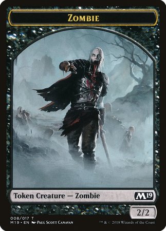 Zombie Token [Core Set 2019 Tokens] | Cracking-Singles