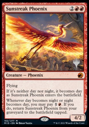 Sunstreak Phoenix (Promo Pack) [Innistrad: Midnight Hunt Promos] | Cracking-Singles