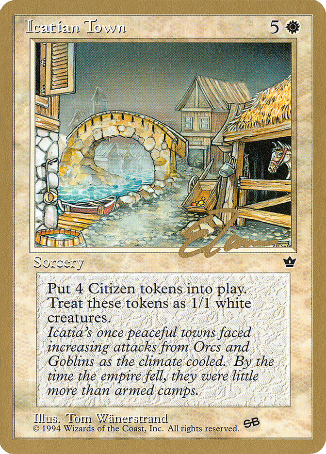 Icatian Town (Eric Tam) (SB) [Pro Tour Collector Set] | Cracking-Singles