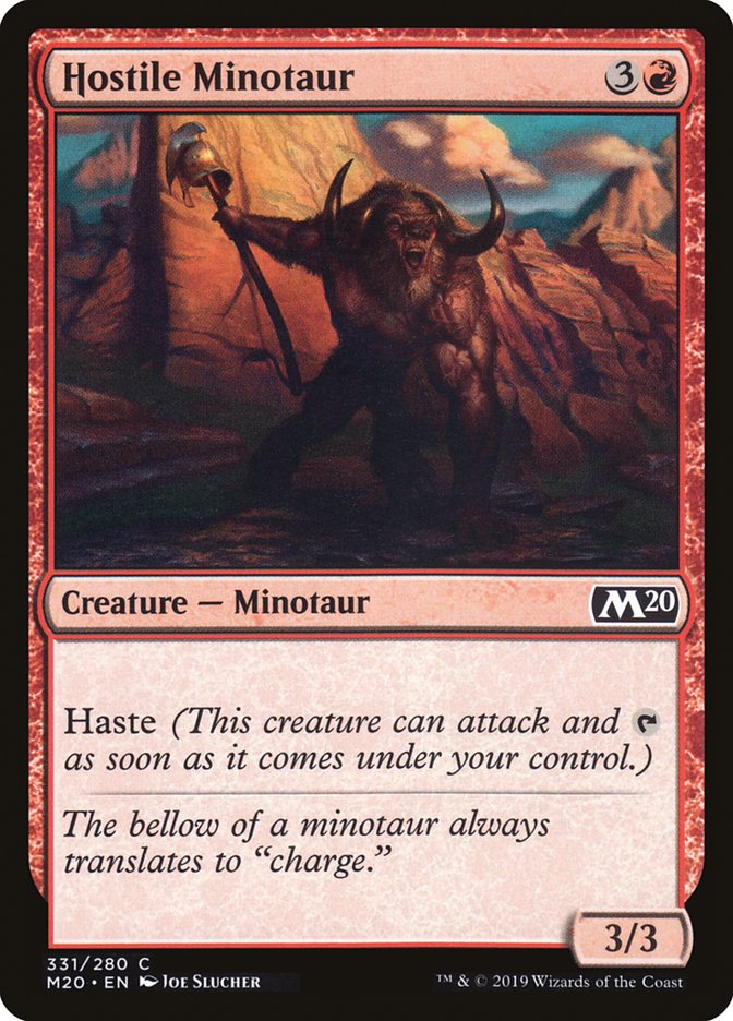 Hostile Minotaur [Core Set 2020] | Cracking-Singles