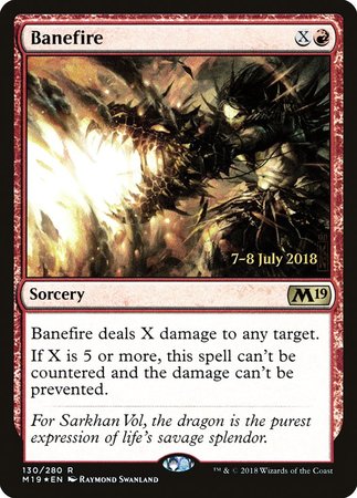 Banefire [Core Set 2019 Promos] | Cracking-Singles