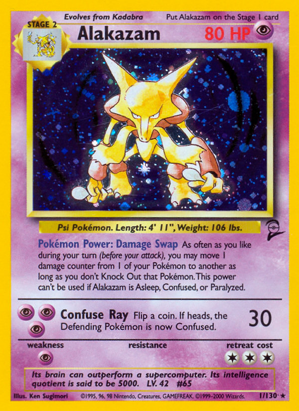 Alakazam (1/130) [Base Set 2] | Cracking-Singles