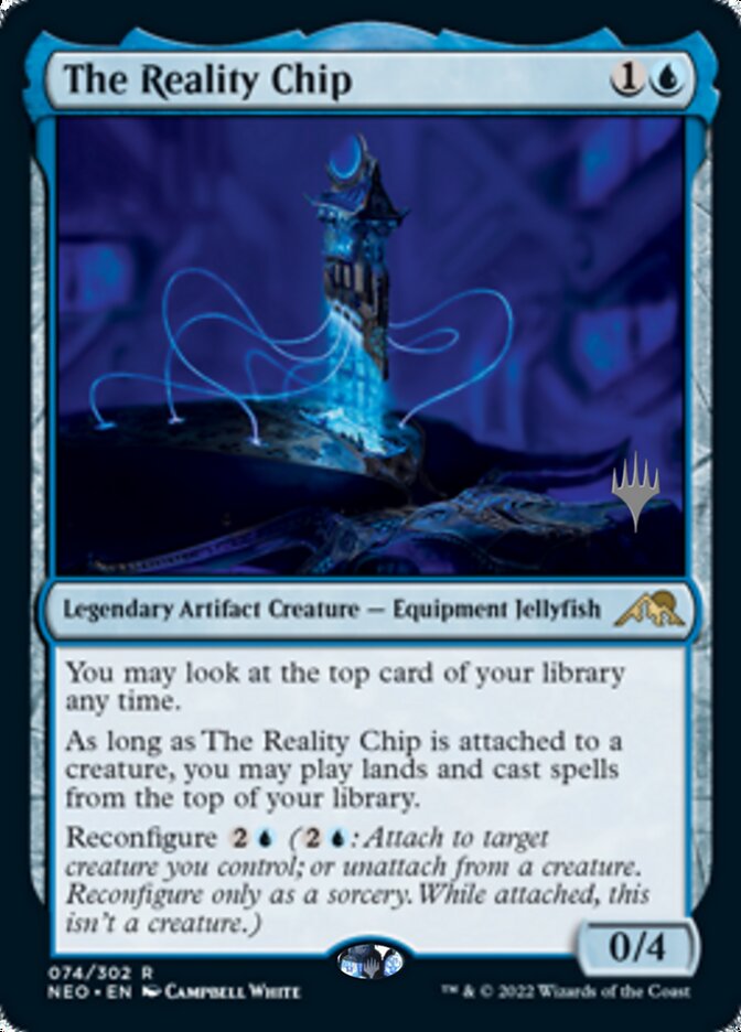 The Reality Chip (Promo Pack) [Kamigawa: Neon Dynasty Promos] | Cracking-Singles