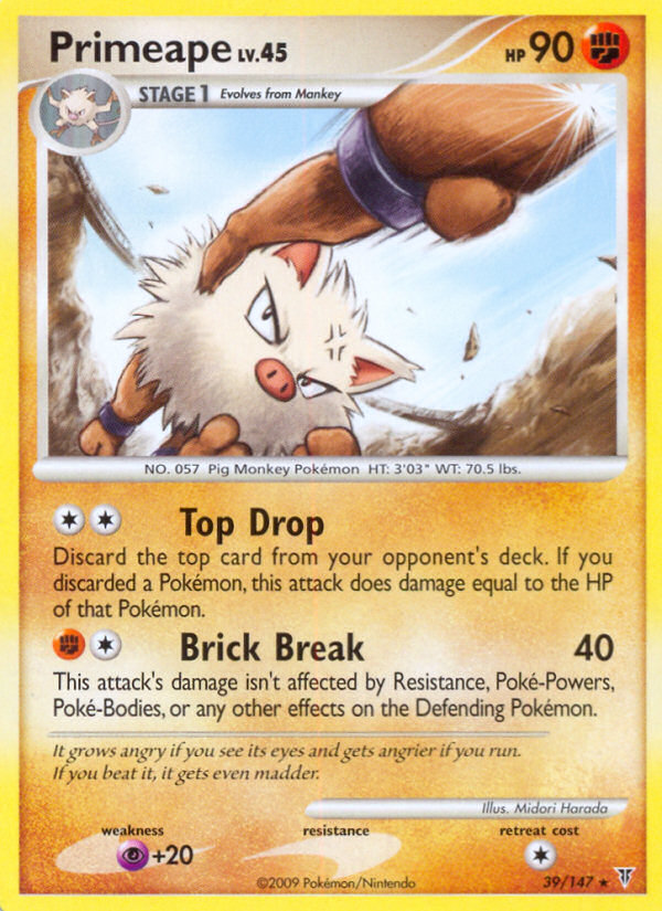 Primeape (39/147) [Platinum: Supreme Victors] | Cracking-Singles