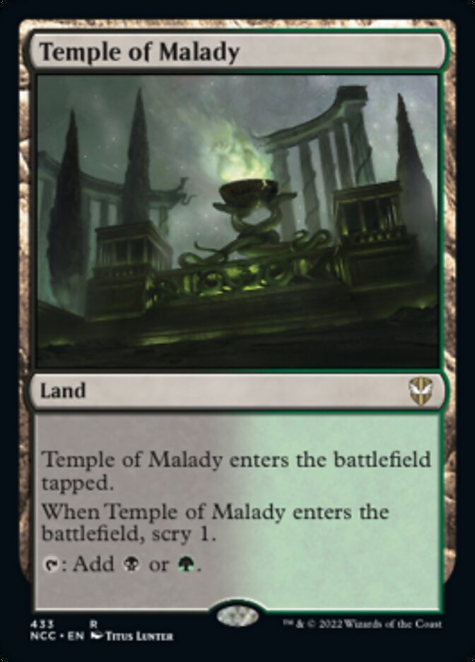 Temple of Malady [Streets of New Capenna Commander] | Cracking-Singles