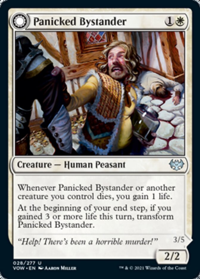 Panicked Bystander // Cackling Culprit [Innistrad: Crimson Vow] | Cracking-Singles