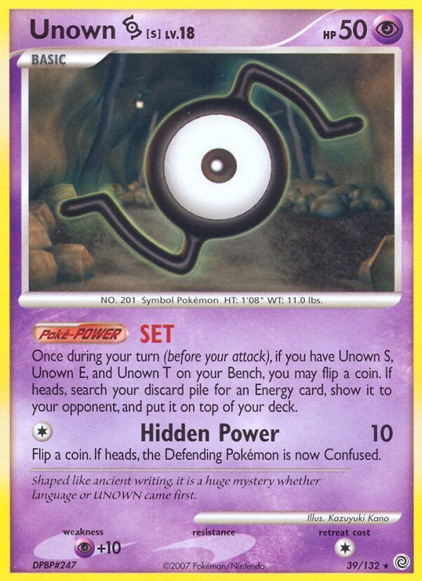 Unown S (39/132) [Diamond & Pearl: Secret Wonders] | Cracking-Singles