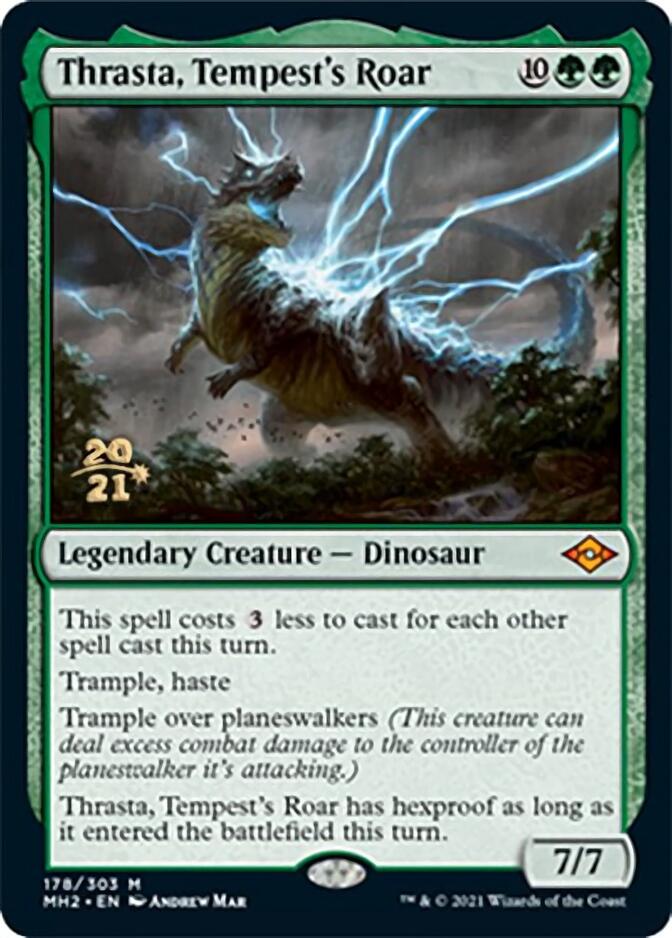 Thrasta, Tempest's Roar [Modern Horizons 2 Prerelease Promos] | Cracking-Singles