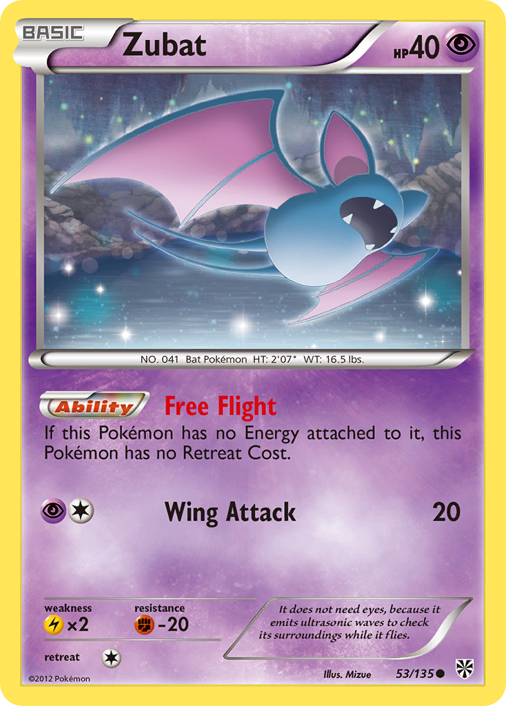 Zubat (53/135) [Black & White: Plasma Storm] | Cracking-Singles