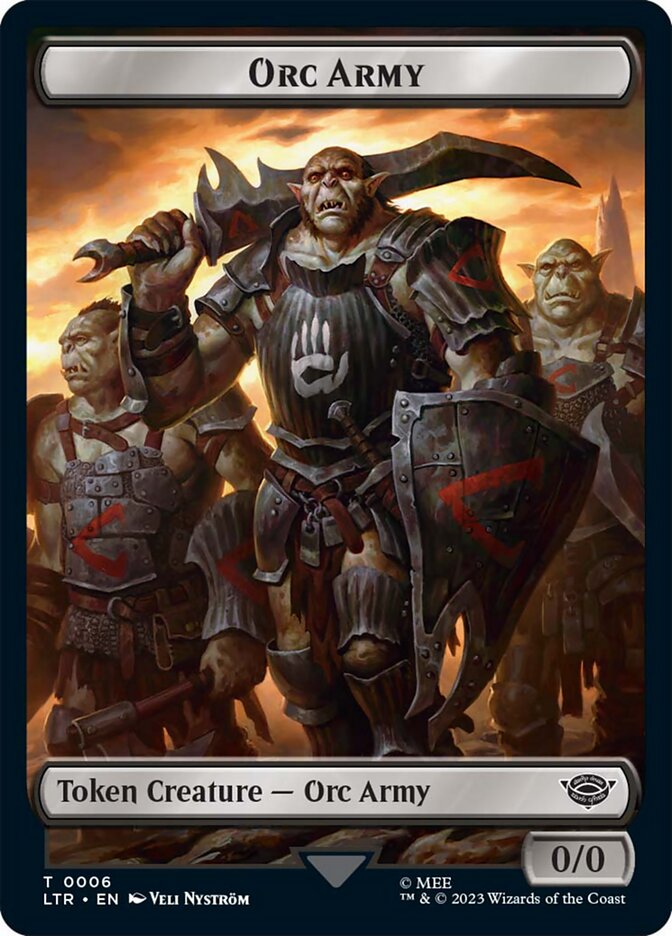 Orc Army Token (06) [The Lord of the Rings: Tales of Middle-Earth Tokens] | Cracking-Singles