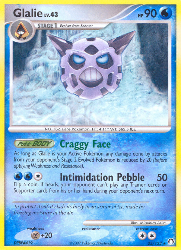 Glalie (25/123) [Diamond & Pearl: Mysterious Treasures] | Cracking-Singles