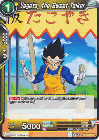 Vegeta, the Sweet-Talker [BT8-072] | Cracking-Singles