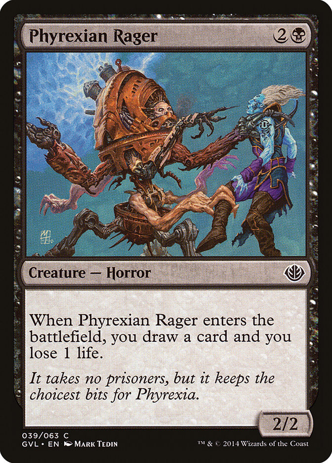 Phyrexian Rager (Garruk vs. Liliana) [Duel Decks Anthology] | Cracking-Singles