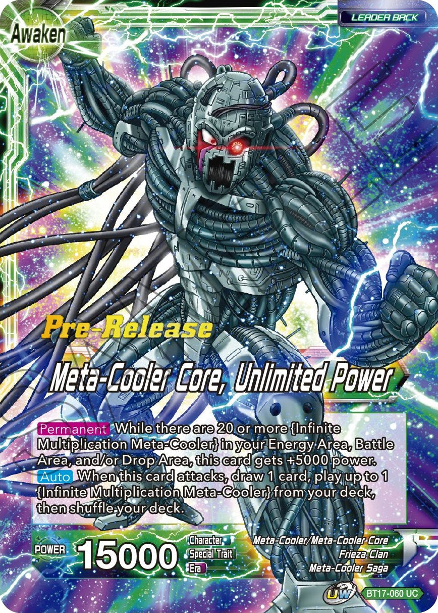 Meta-Cooler // Meta-Cooler Core, Unlimited Power (BT17-060) [Ultimate Squad Prerelease Promos] | Cracking-Singles