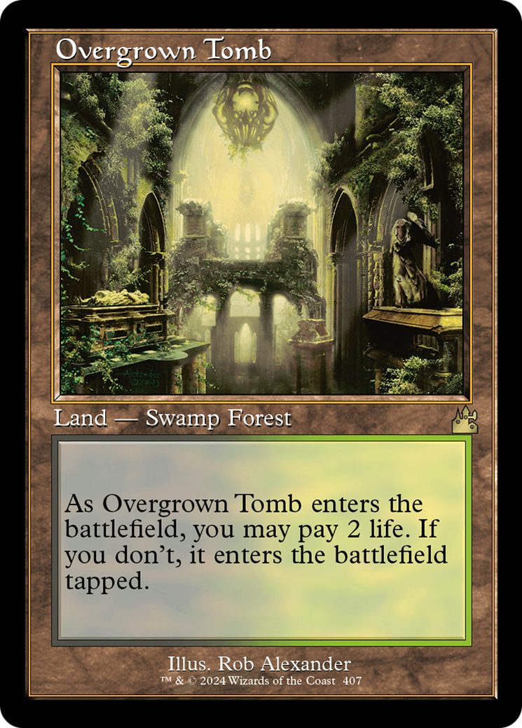 Overgrown Tomb (Retro) [Ravnica Remastered] | Cracking-Singles