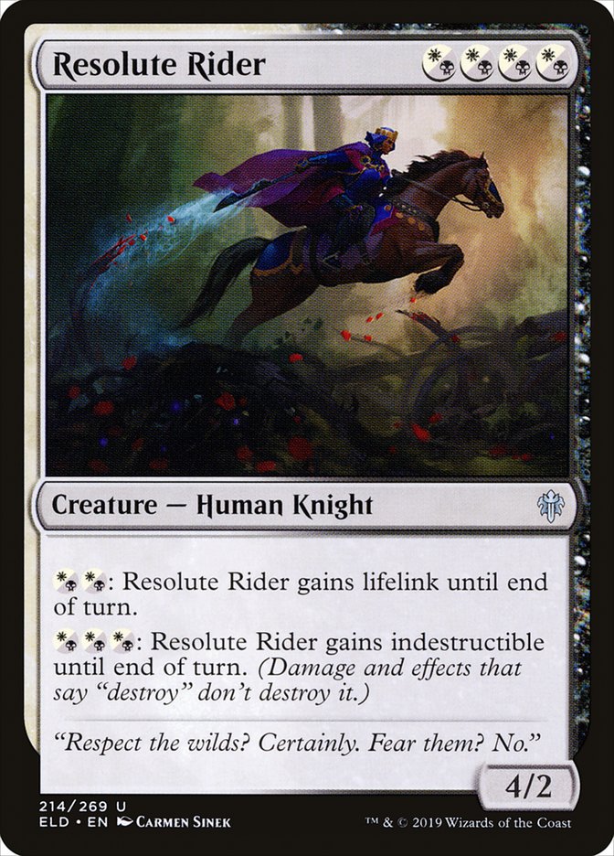 Resolute Rider [Throne of Eldraine] | Cracking-Singles