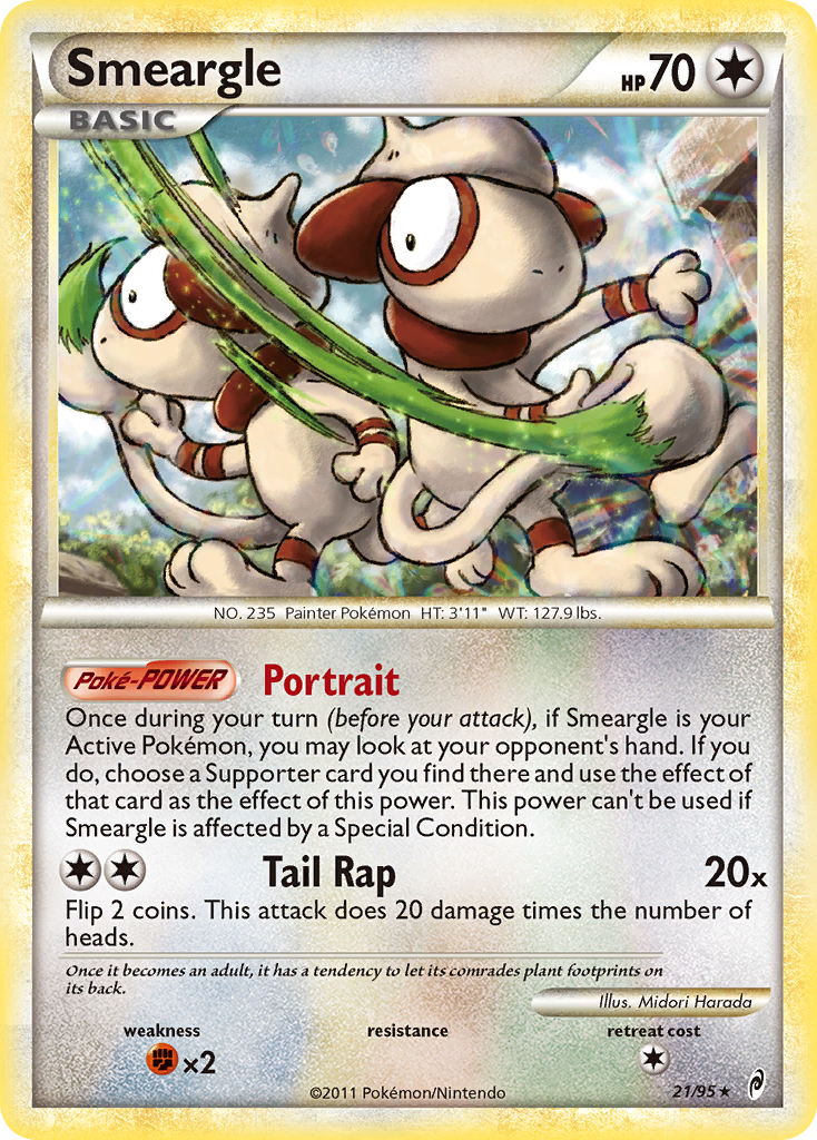 Smeargle (21/95) [HeartGold & SoulSilver: Call of Legends] | Cracking-Singles