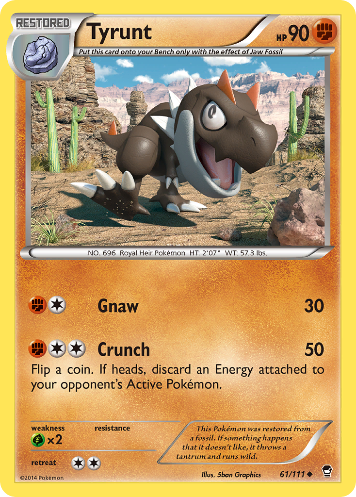 Tyrunt (61/111) [XY: Furious Fists] | Cracking-Singles