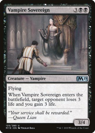 Vampire Sovereign [Core Set 2019] | Cracking-Singles