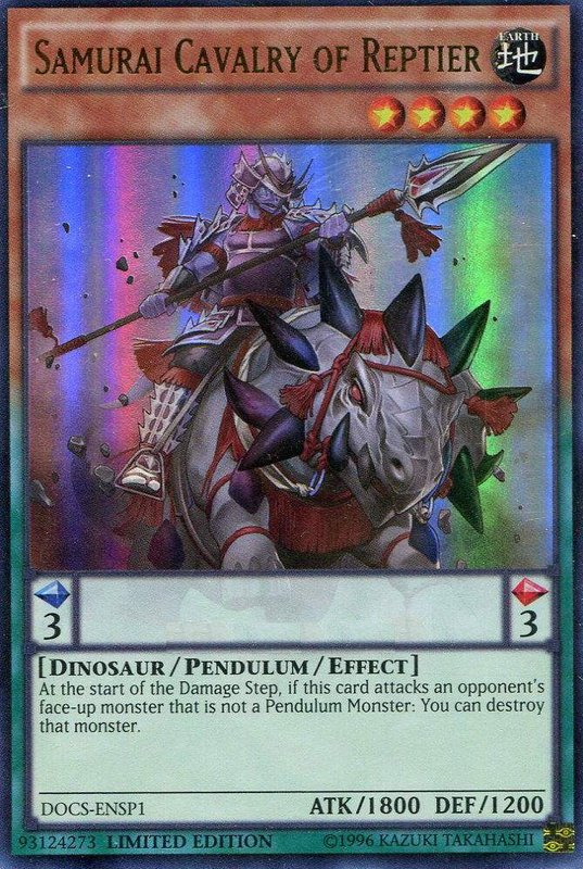 Samurai Cavalry of Reptier (ENSP1) [DOCS-ENSP1] Ultra Rare | Cracking-Singles