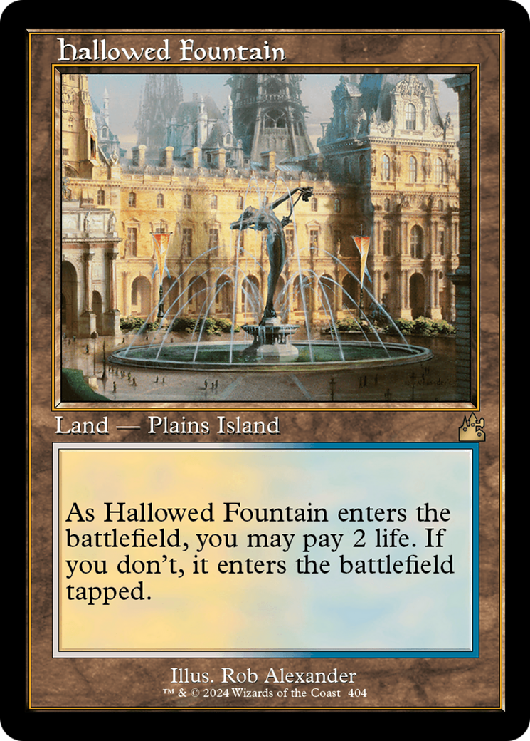 Hallowed Fountain (Retro) [Ravnica Remastered] | Cracking-Singles