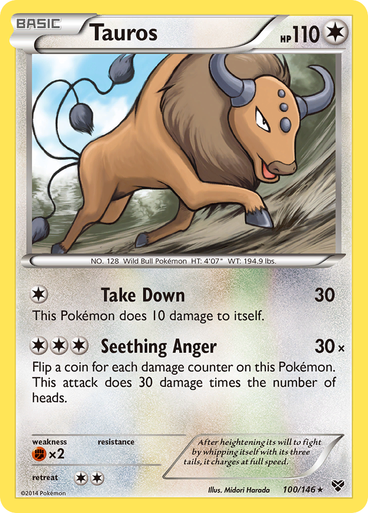 Tauros (100/146) [XY: Base Set] | Cracking-Singles