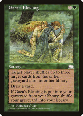 Gaea's Blessing [Weatherlight] | Cracking-Singles