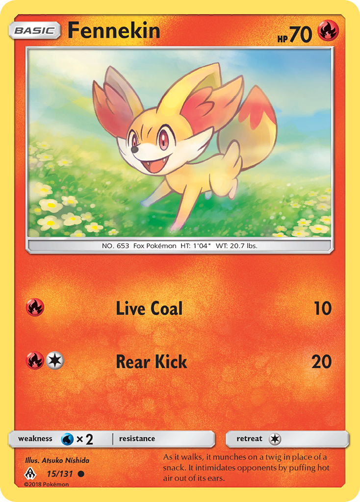 Fennekin (15/131) [Sun & Moon: Forbidden Light] | Cracking-Singles