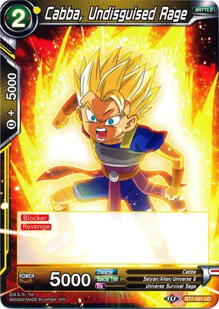 Cabba, Undisguised Rage [BT7-081] | Cracking-Singles