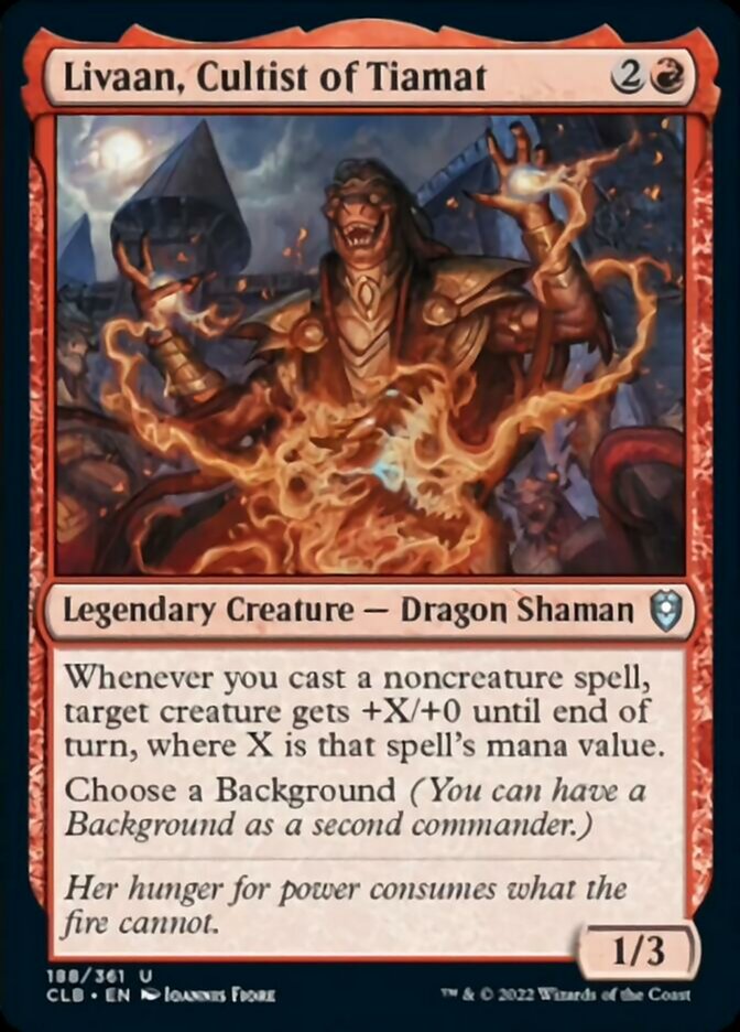 Livaan, Cultist of Tiamat [Commander Legends: Battle for Baldur's Gate] | Cracking-Singles