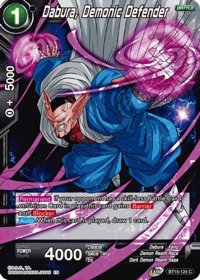 Dabura, Demonic Defender [BT15-124] | Cracking-Singles