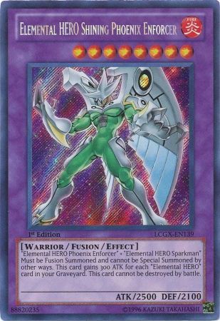 Elemental HERO Shining Phoenix Enforcer [LCGX-EN139] Secret Rare | Cracking-Singles