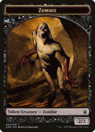 Zombie Token (005) [Commander Anthology Tokens] | Cracking-Singles