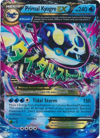 Primal Kyogre EX (55/160) (Jumbo Card) [XY: Primal Clash] | Cracking-Singles