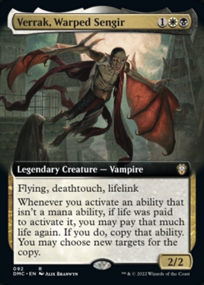 Verrak, Warped Sengir (Extended Art) [Dominaria United Commander] | Cracking-Singles