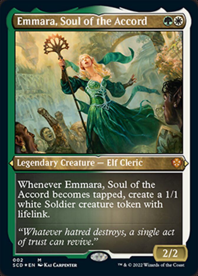 Emmara, Soul of the Accord (Foil Etched) [Starter Commander Decks] | Cracking-Singles