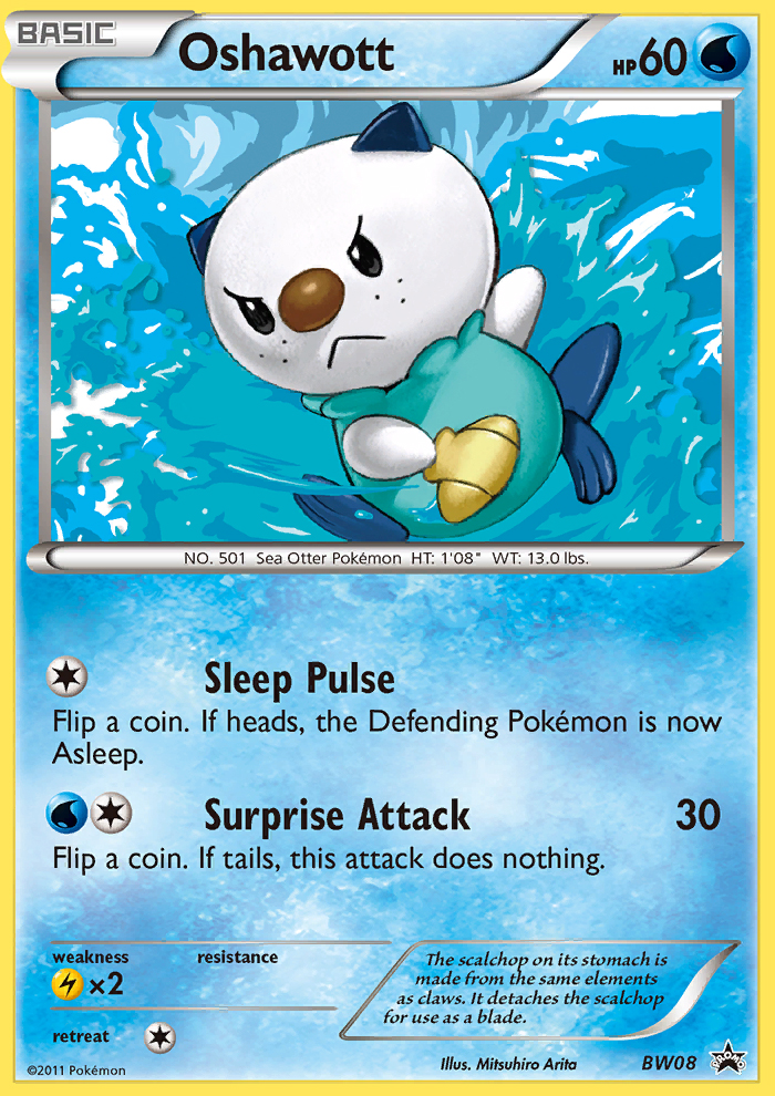 Oshawott (BW08) [Black & White: Black Star Promos] | Cracking-Singles